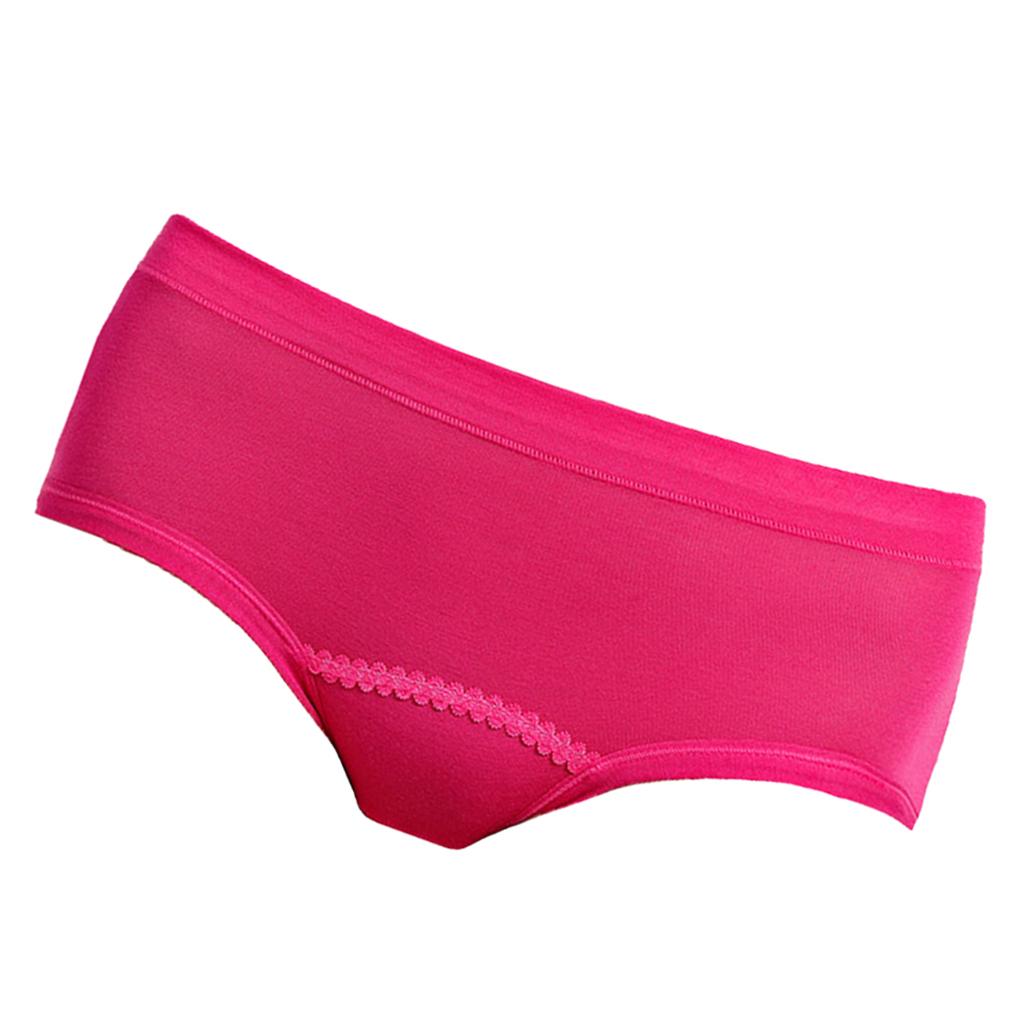 Women's Menstrual Period Panties Leakproof Physiological Underwear Rosy M