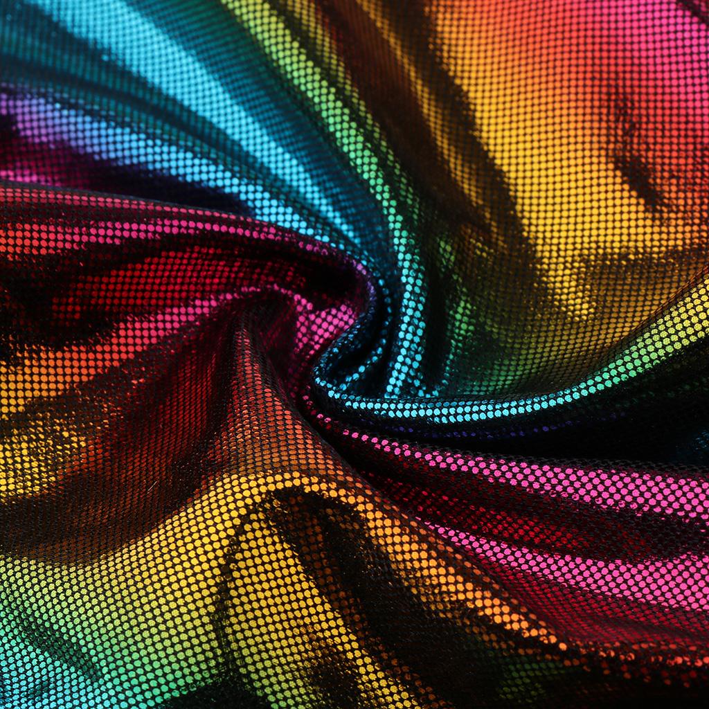 Shiny Rainbow Silky Chemo Scarf Cap Musilim Hat Durag Headwrap Purple