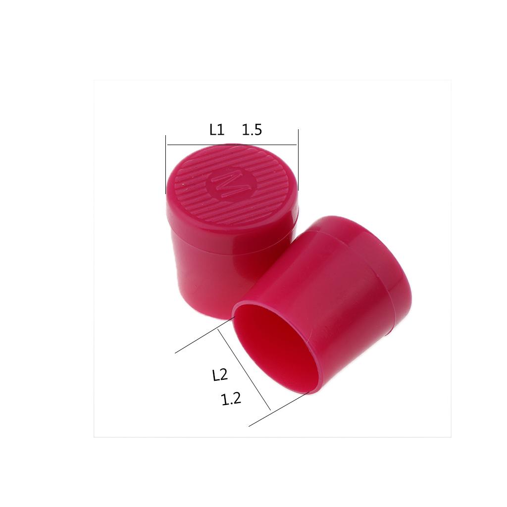 1 Pair Heel Repair Caps Covers High Heel Protector for Womens Shoes M Rose Red