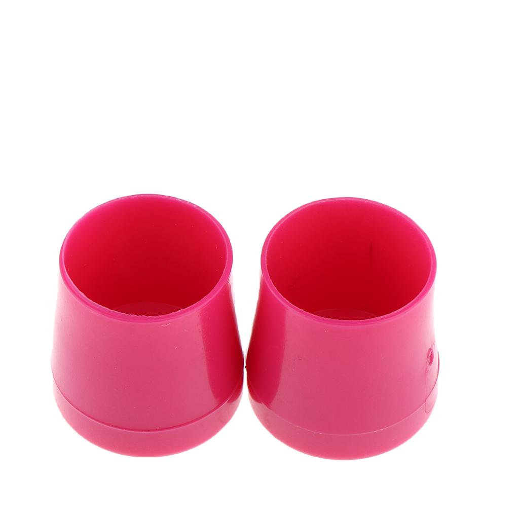 1 Pair Heel Repair Caps Covers High Heel Protector for Womens Shoes M Rose Red