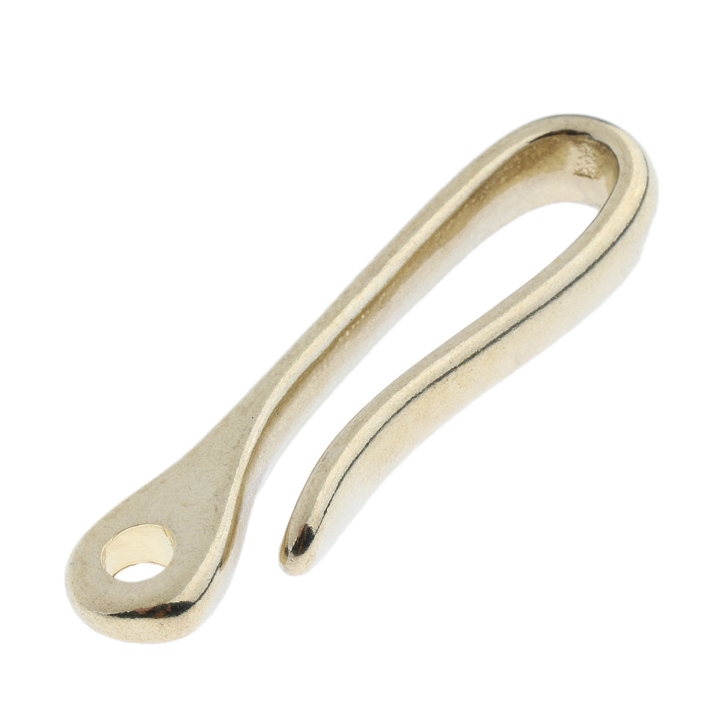 Brass Solid U Shape Hook Car Keychain Key Ring Wallet Chain Cloth Chain L