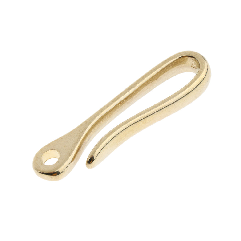 Brass Solid U Shape Hook Car Keychain Key Ring Wallet Chain Cloth Chain L