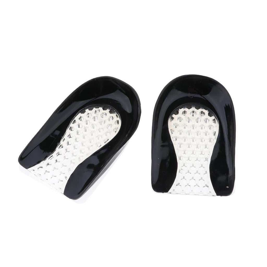 Unisex Silicone Gel Heel Comfort Cup Pad Cushion Inserts Sole Shoes Insoles