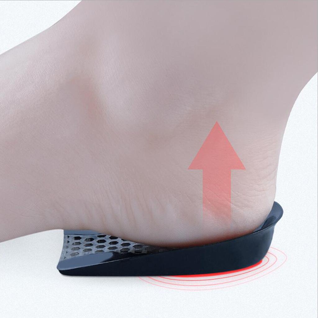 Unisex Silicone Gel Heel Comfort Cup Pad Cushion Inserts Sole Shoes Insoles