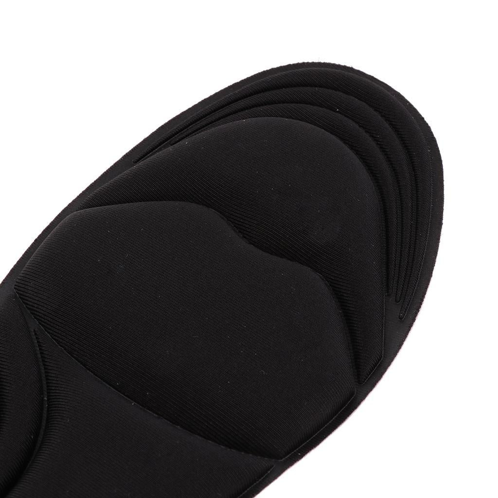 Elastic Shoe Insoles Memory Foam Unisex Insole Sport Insert Size 39-42 Black