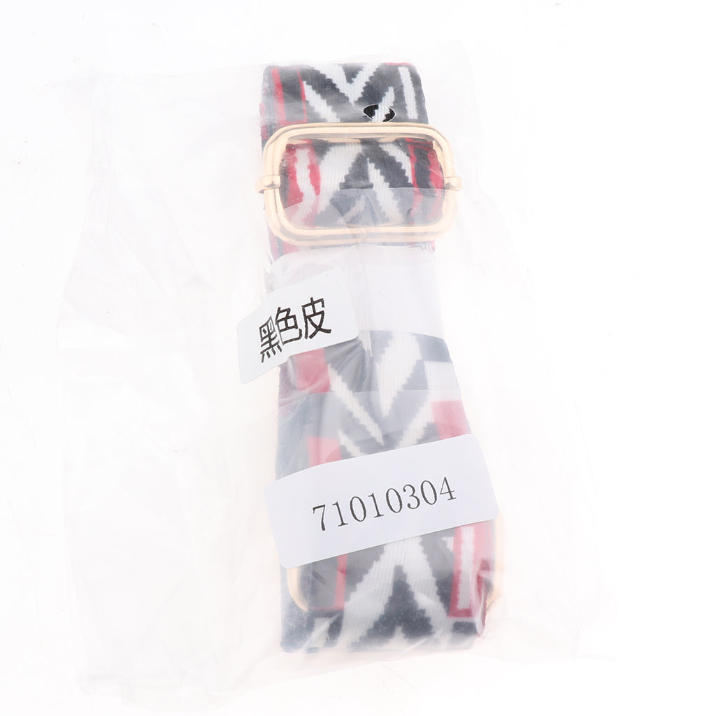 1.5in Wide Purse Strap Replacement Colorful Crossbody Bag Handbag Belts Black