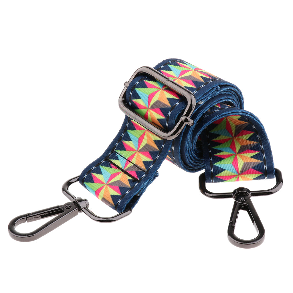 1.5in Wide Purse Strap Replacement Colorful Crossbody Bag Handbag Straps Gunmetal Hook 1