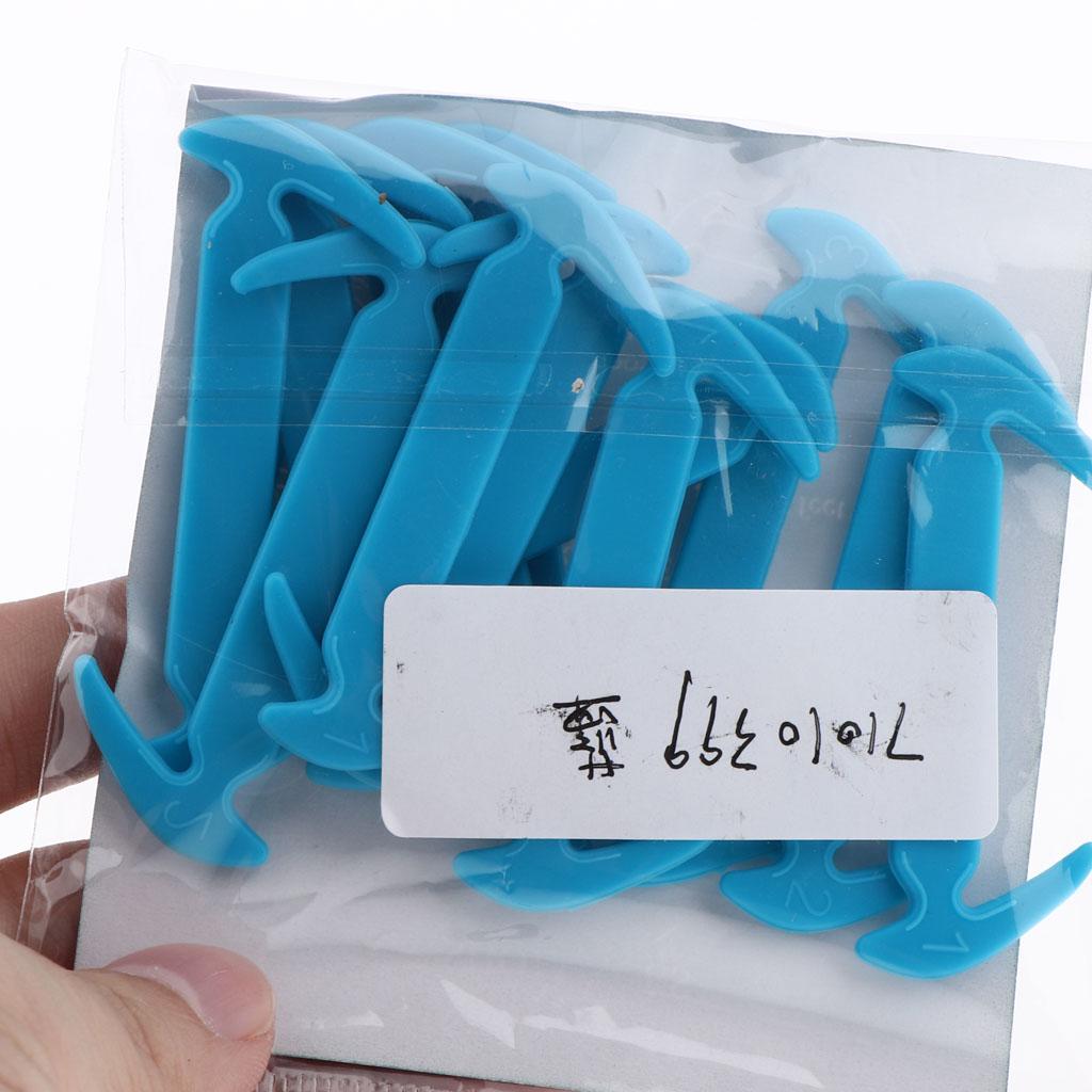 12Pcs/set Unisex No Tie Shoelaces Elastic Silicone Sneaker Laces Blue