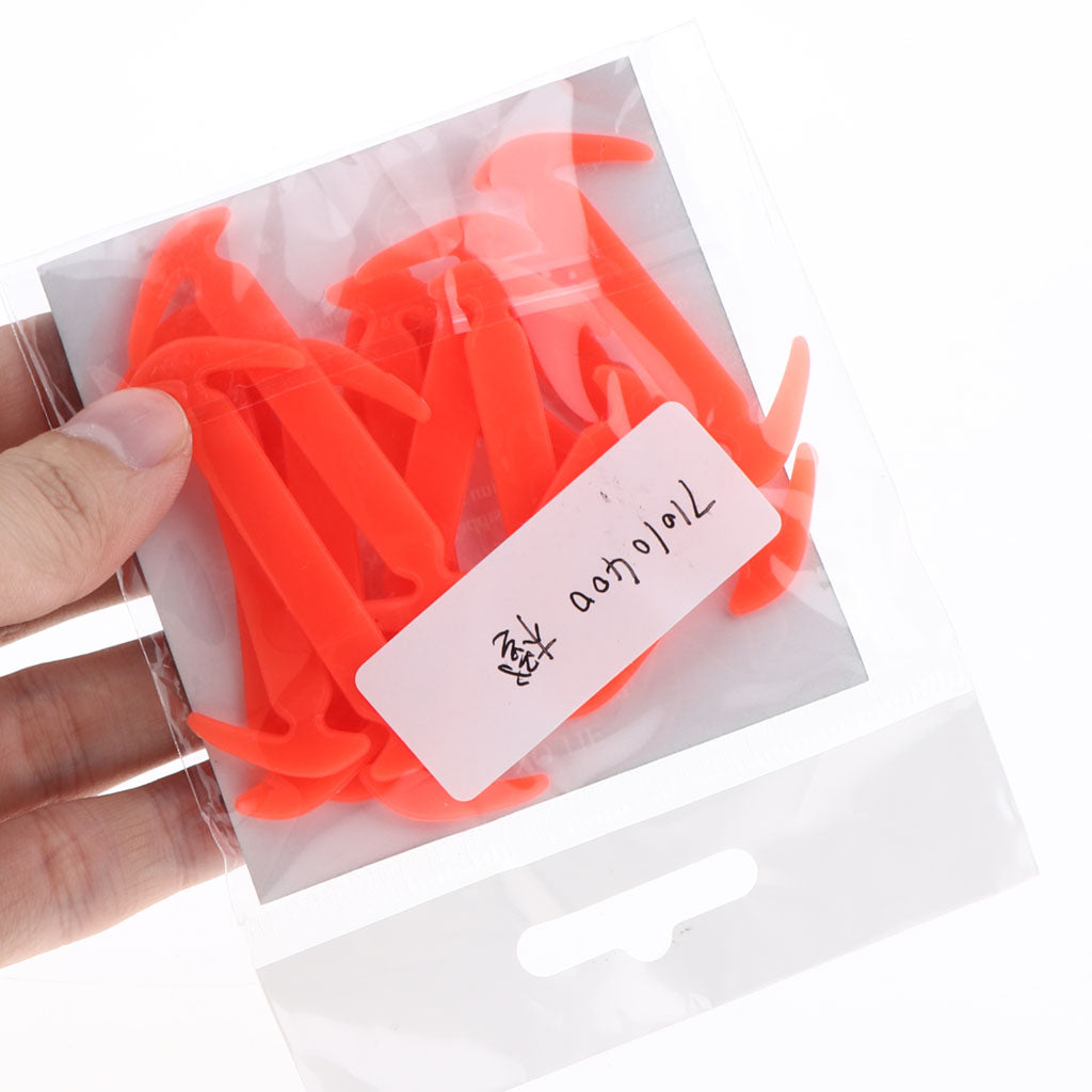 12Pcs/set Unisex No Tie Shoelaces Elastic Silicone Sneaker Laces Orange