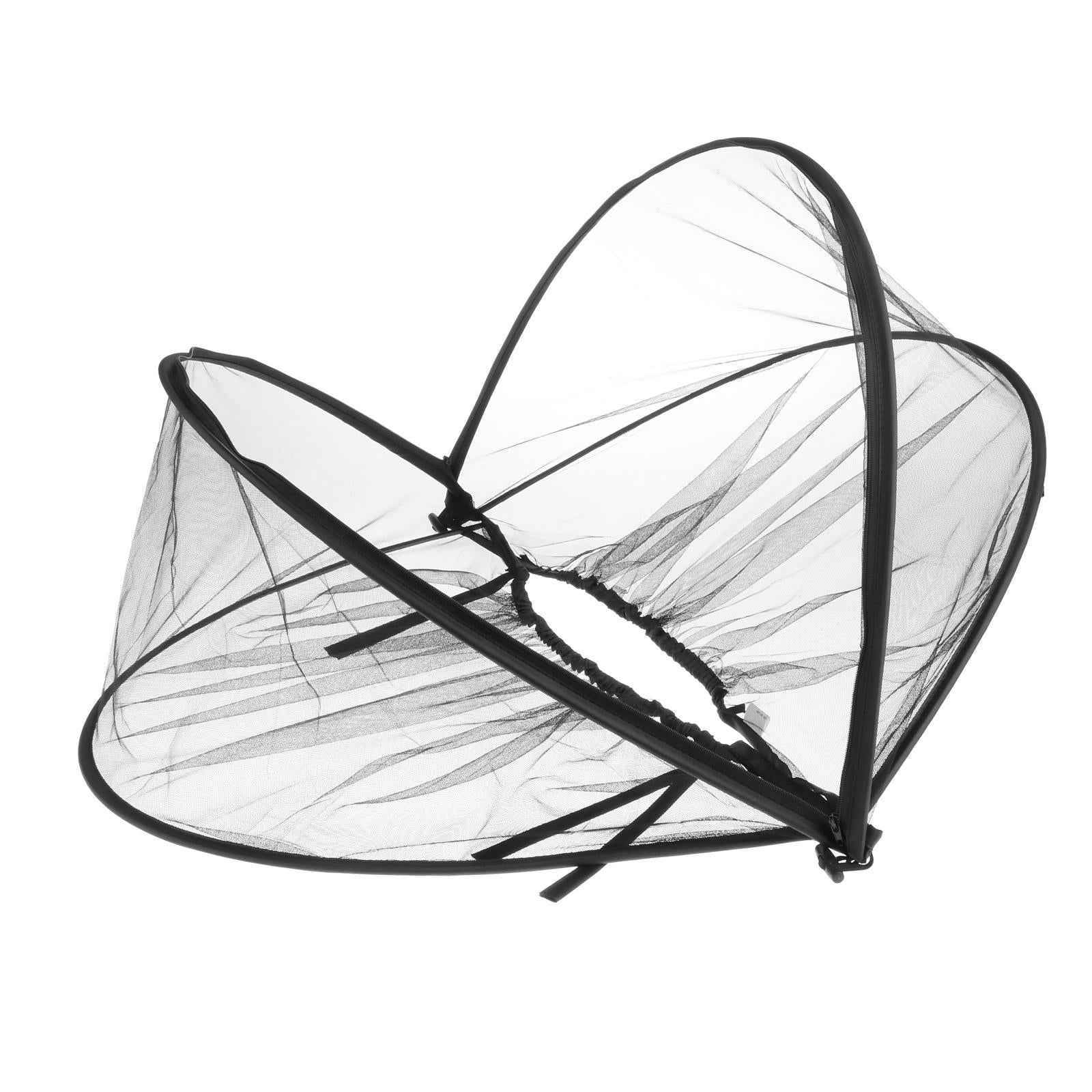 Mosquito Net for Stroller Long Lasting for Strollers Cradles Zipper black
