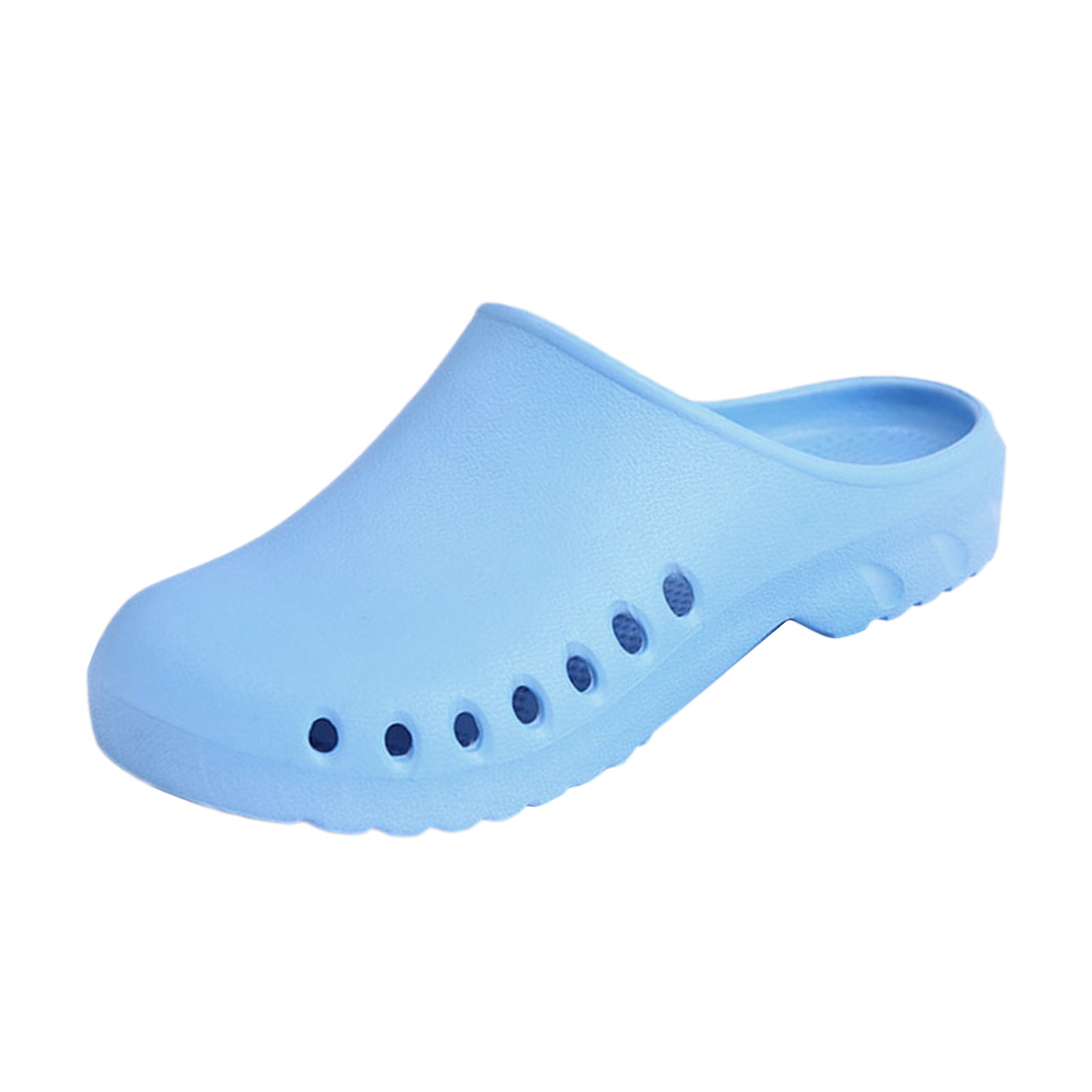 Clogs Work Slipper Nursing Beach Sandals Women Nurse Shoes Light Blue 39 40