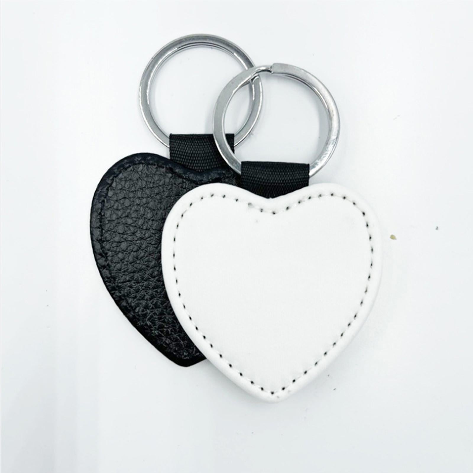 Blank Keychain Key Chain Alloy Key Keyrings KeyKeyring Bag Keyring Craft Heart