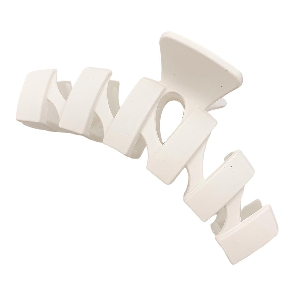 Big Hair Claw Clips Nonslip Matte 4 inch for Women Girl Thick Hair White
