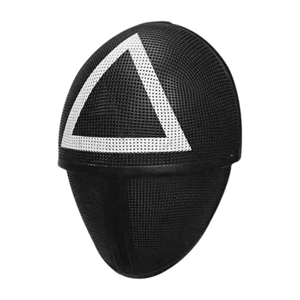 Squid Game Mask TV Cosplay Masquerade Horror Costume Party PP Triangle