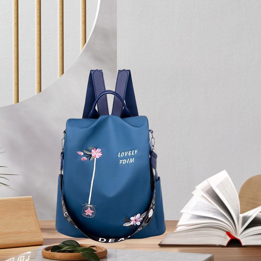 Casual Backpack Shoulder Bag for Travel Outdoor Daypack Rucksack blue