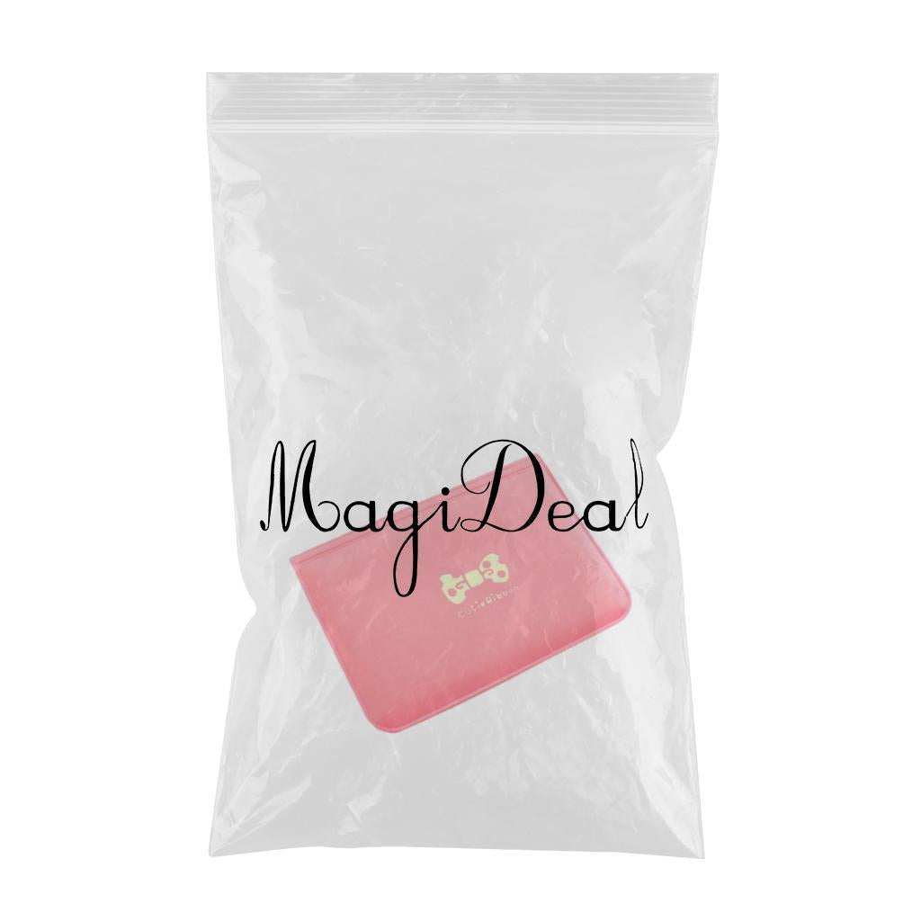 Credit Card Holder Men Women Pocket Minimalist Protector Thin Card Organizer Red