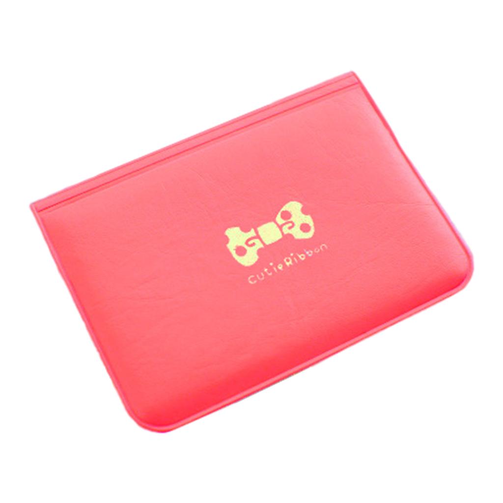 Credit Card Holder Men Women Pocket Minimalist Protector Thin Card Organizer Red