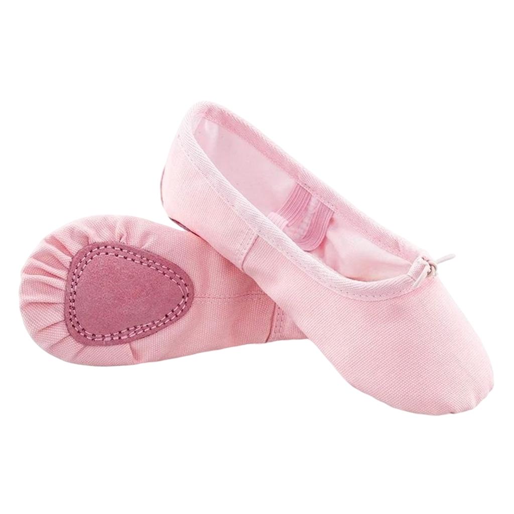 Ballet Shoes Fitness Flats Split Sole for Girls Training Pink 27