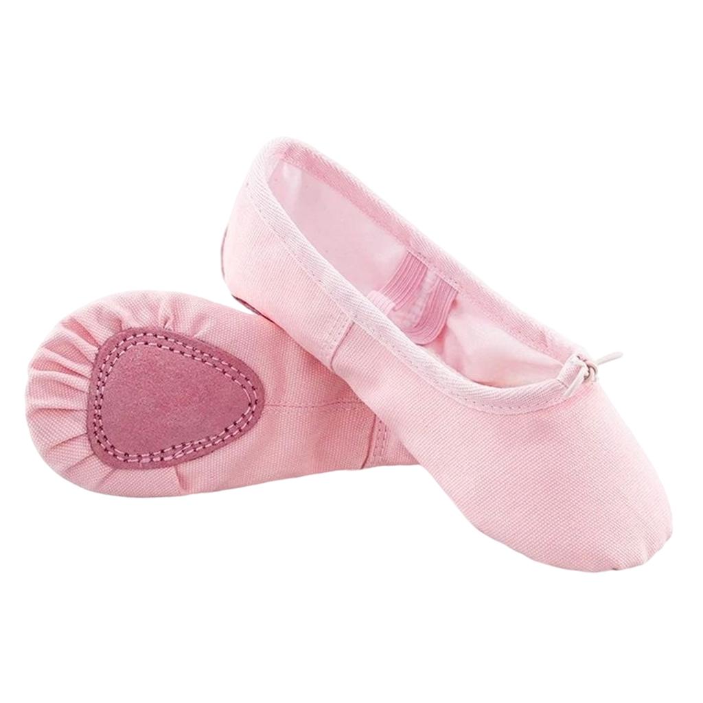 Ballet Shoes Fitness Flats Split Sole for Girls Training Pink 27