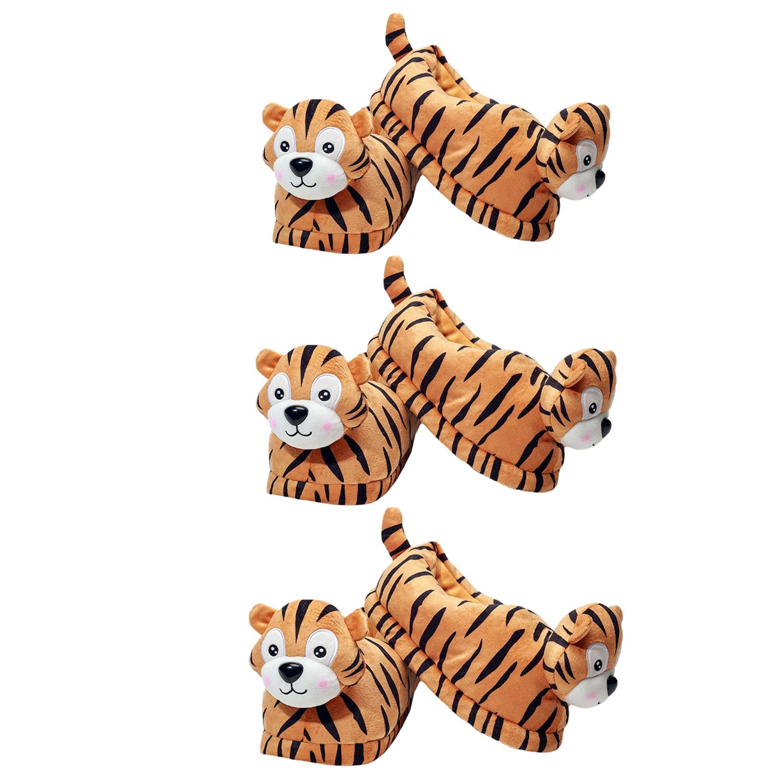 Cartoon Warm Slippers Fall Winter Tigers for Couples Lovers S