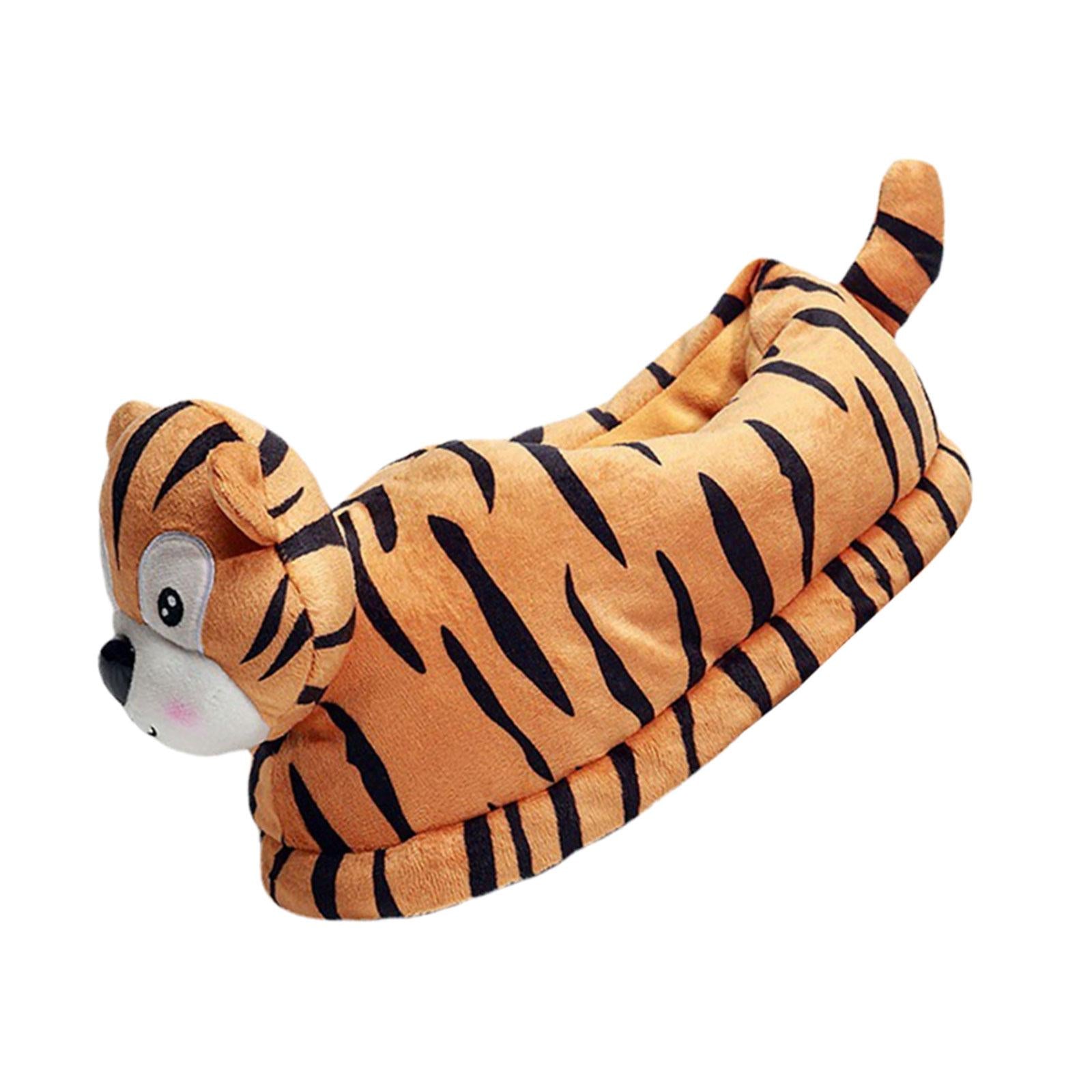 Cartoon Warm Slippers Fall Winter Tigers for Couples Lovers M