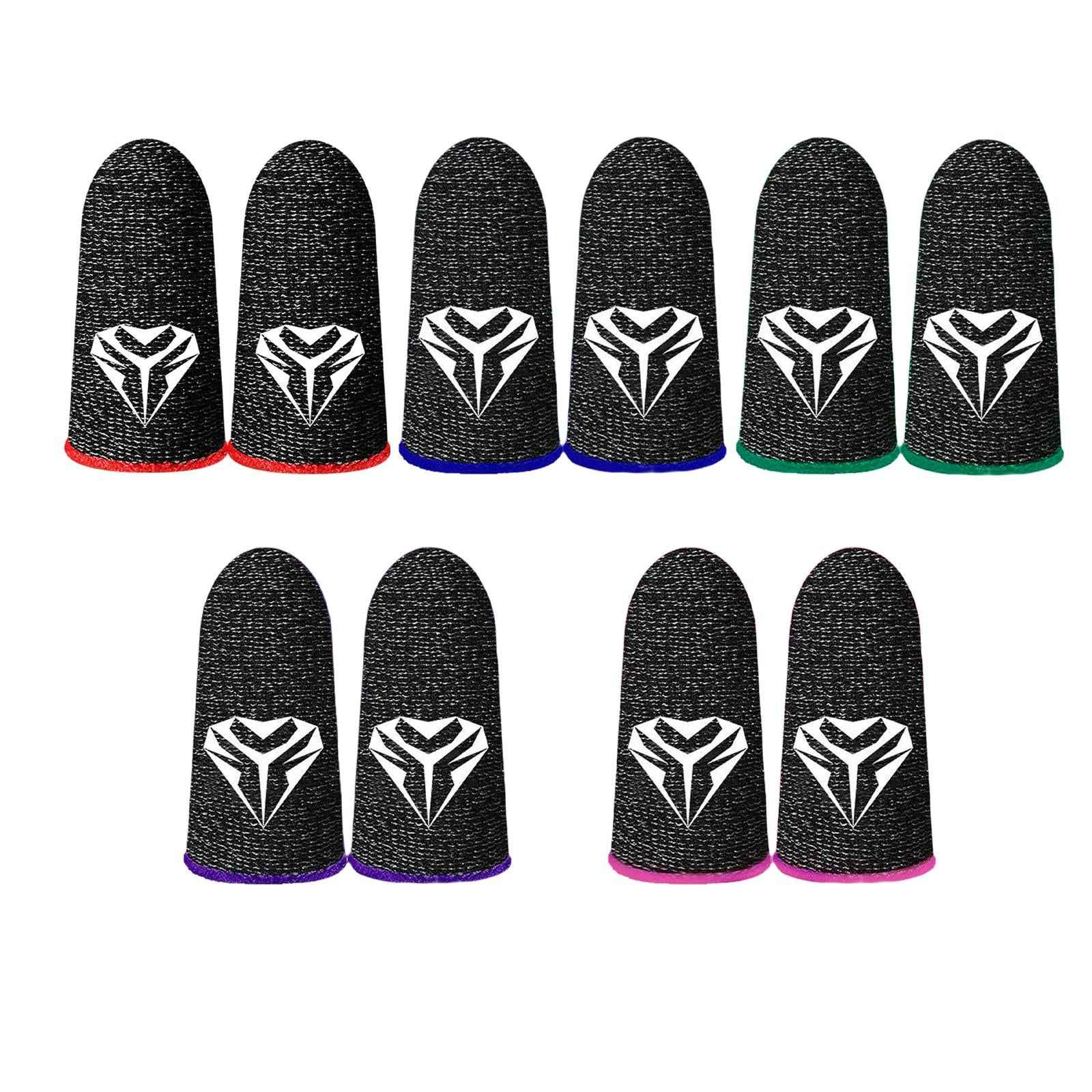 Phone Mobile Game Finger Sleeve Thumb Gloves Sweatproof For Game Equipment Red