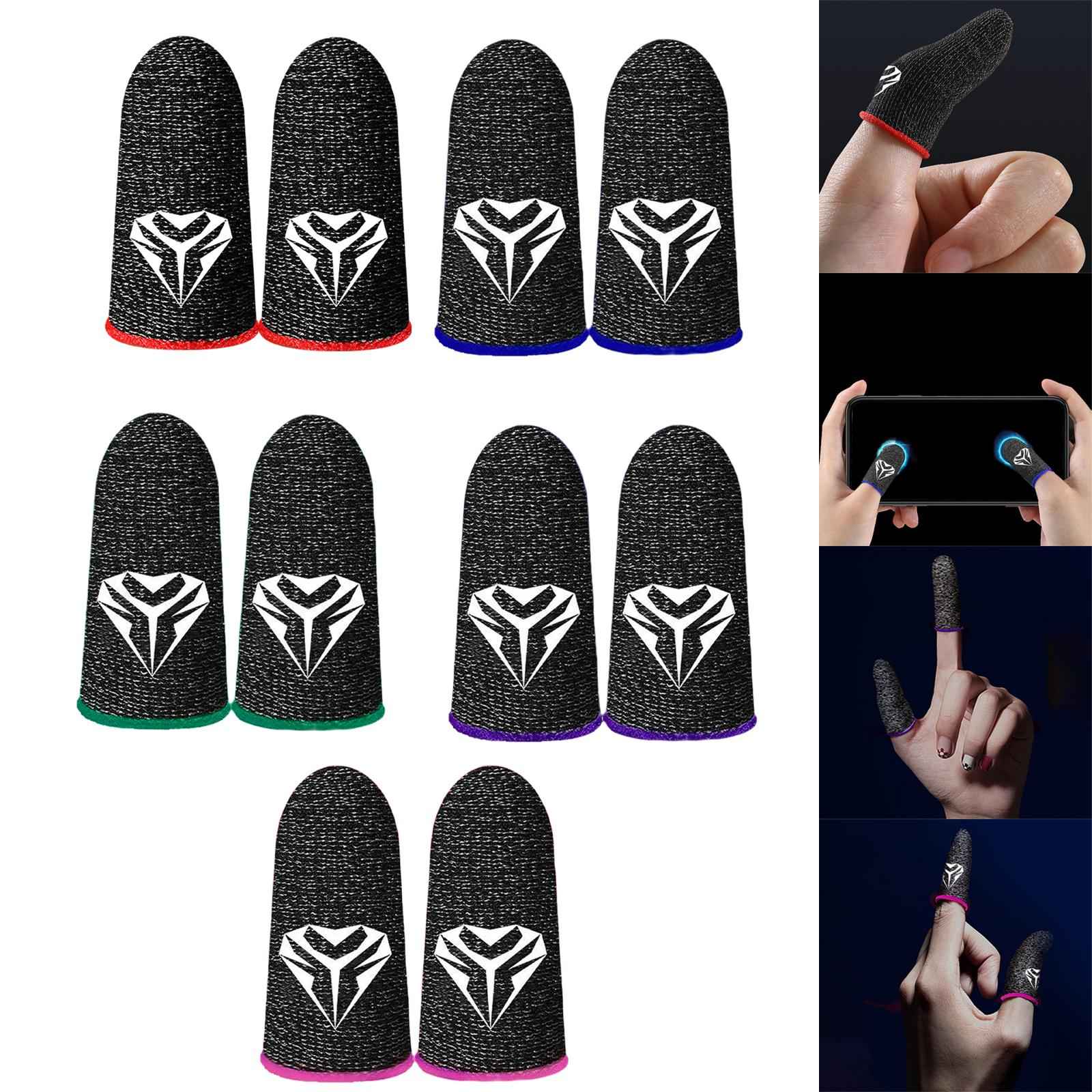 Phone Mobile Game Finger Sleeve Thumb Gloves Sweatproof For Game Equipment Red