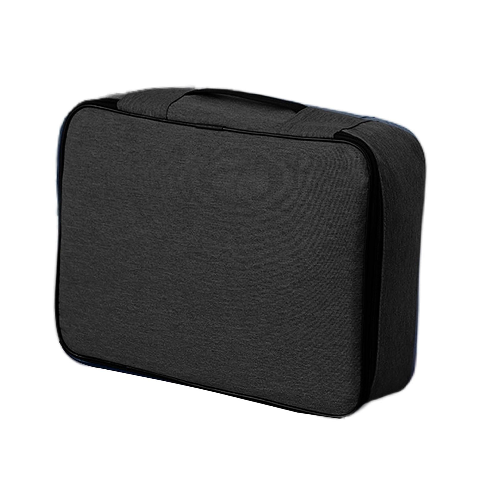 Document File Organizer Bag Storage Holder for Passport & Certificate black