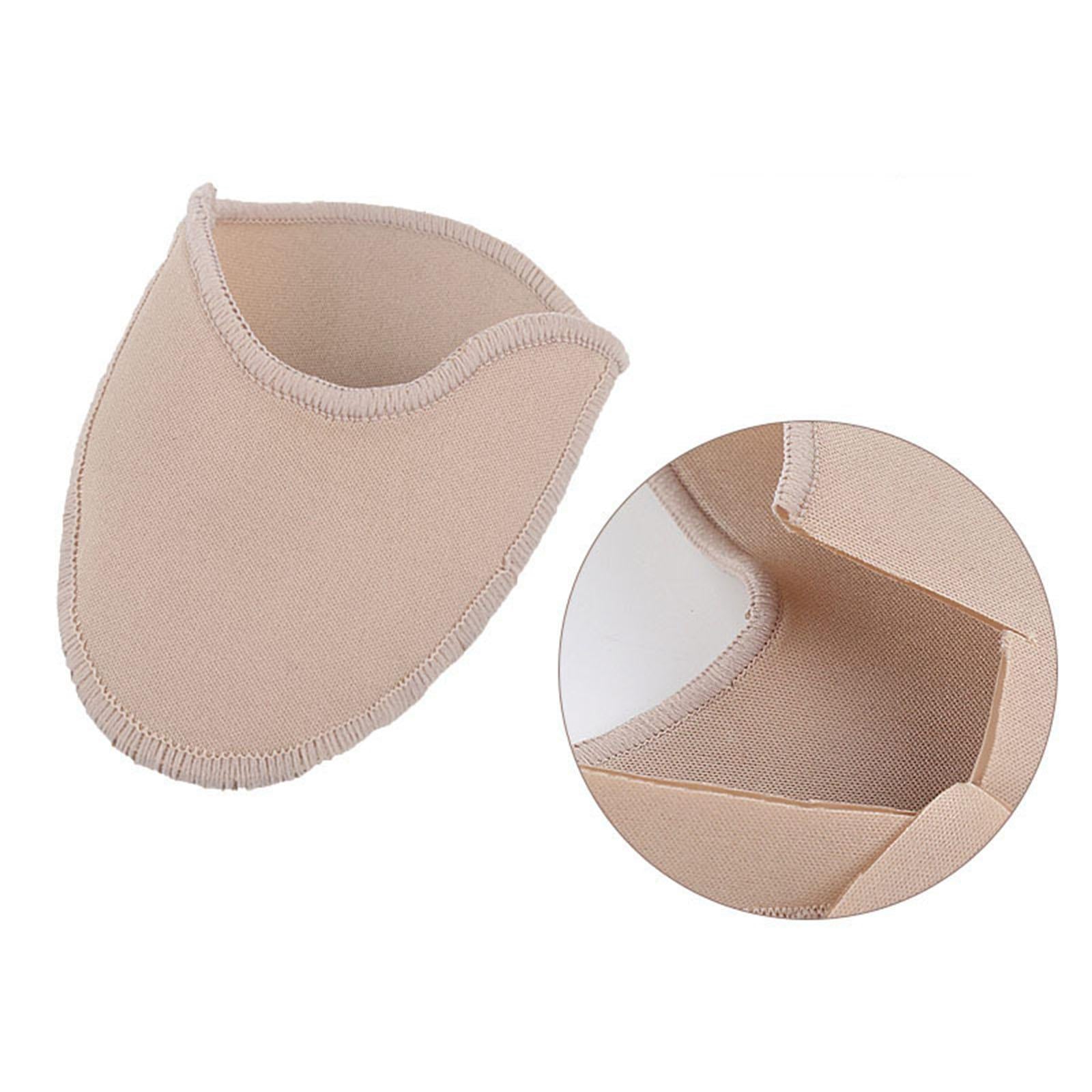 2Pieces Ballet Toe Pouches Cushion Toe Caps Soft Toe Covers Toe Protectors Long