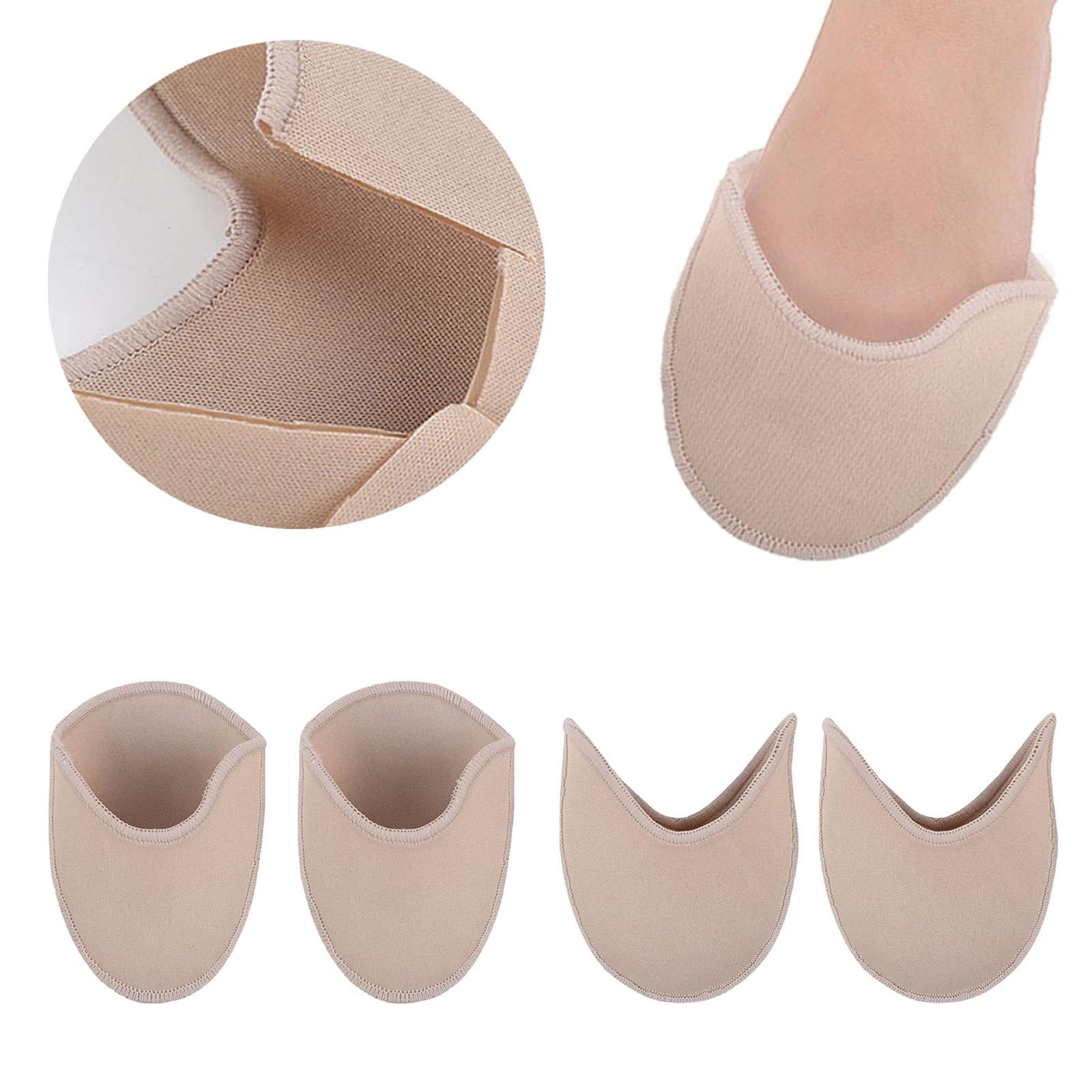 2Pieces Ballet Toe Pouches Cushion Toe Caps Soft Toe Covers Toe Protectors Long