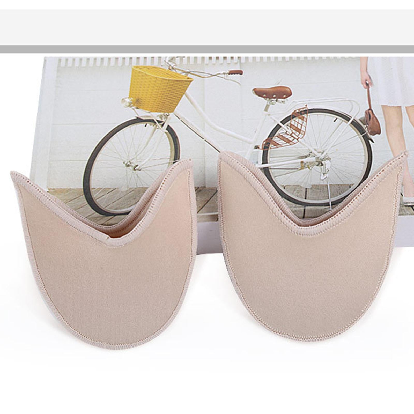2Pieces Ballet Toe Pouches Cushion Toe Caps Soft Toe Covers Toe Protectors Short