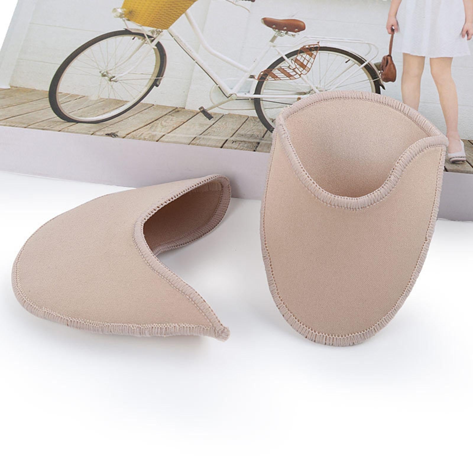 2Pieces Ballet Toe Pouches Cushion Toe Caps Soft Toe Covers Toe Protectors Short