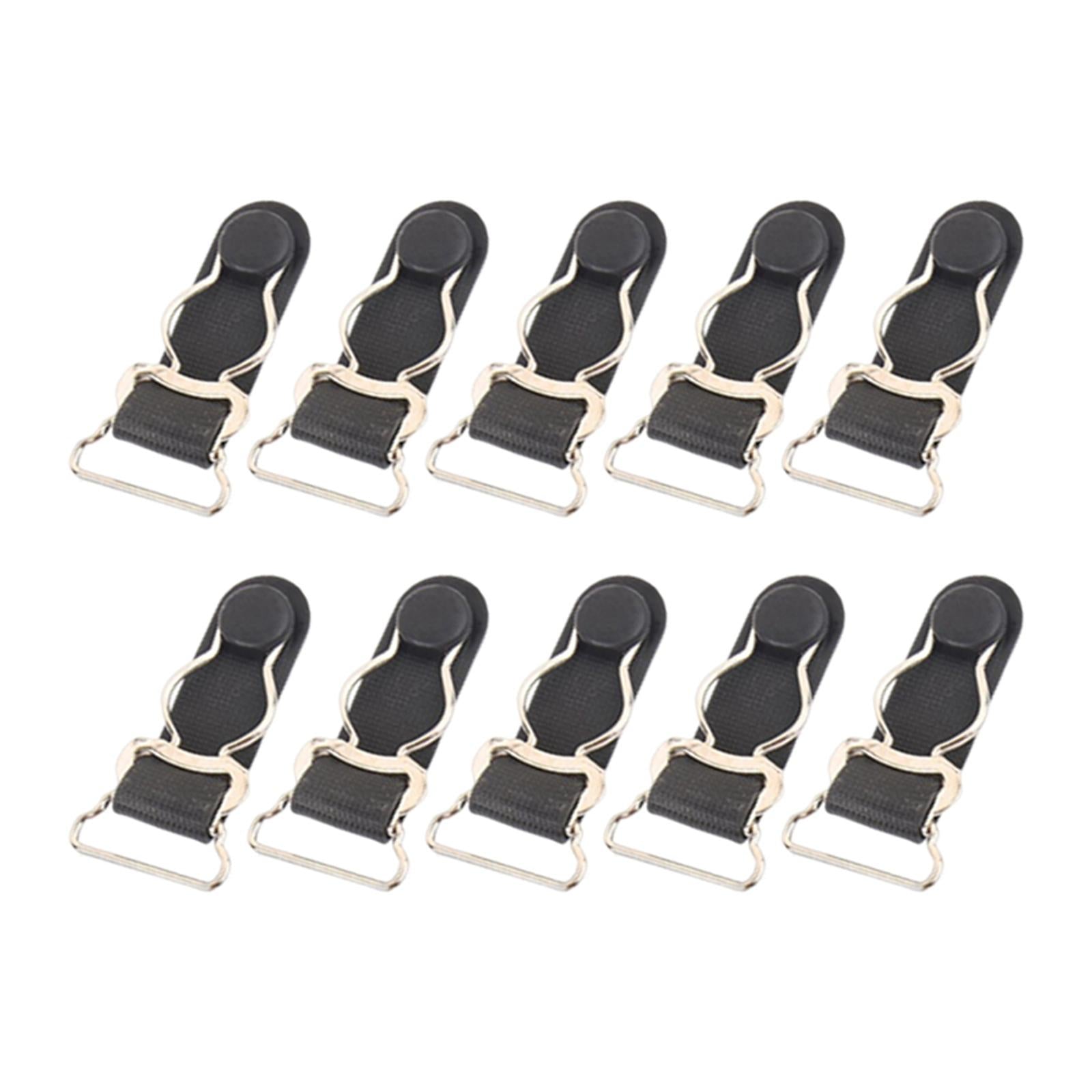 10Pcs Durable Garter Belt Fastener Clips Anti Skid for Men Leg Garter Shorts