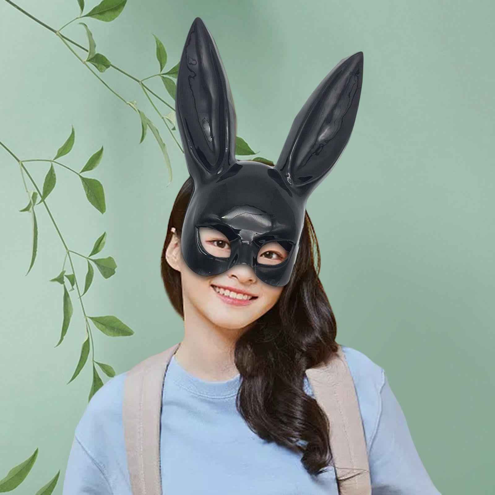 Women's Masquerade Rabbit Mask Carnival Easter Holiday Birthday Bunny Mask