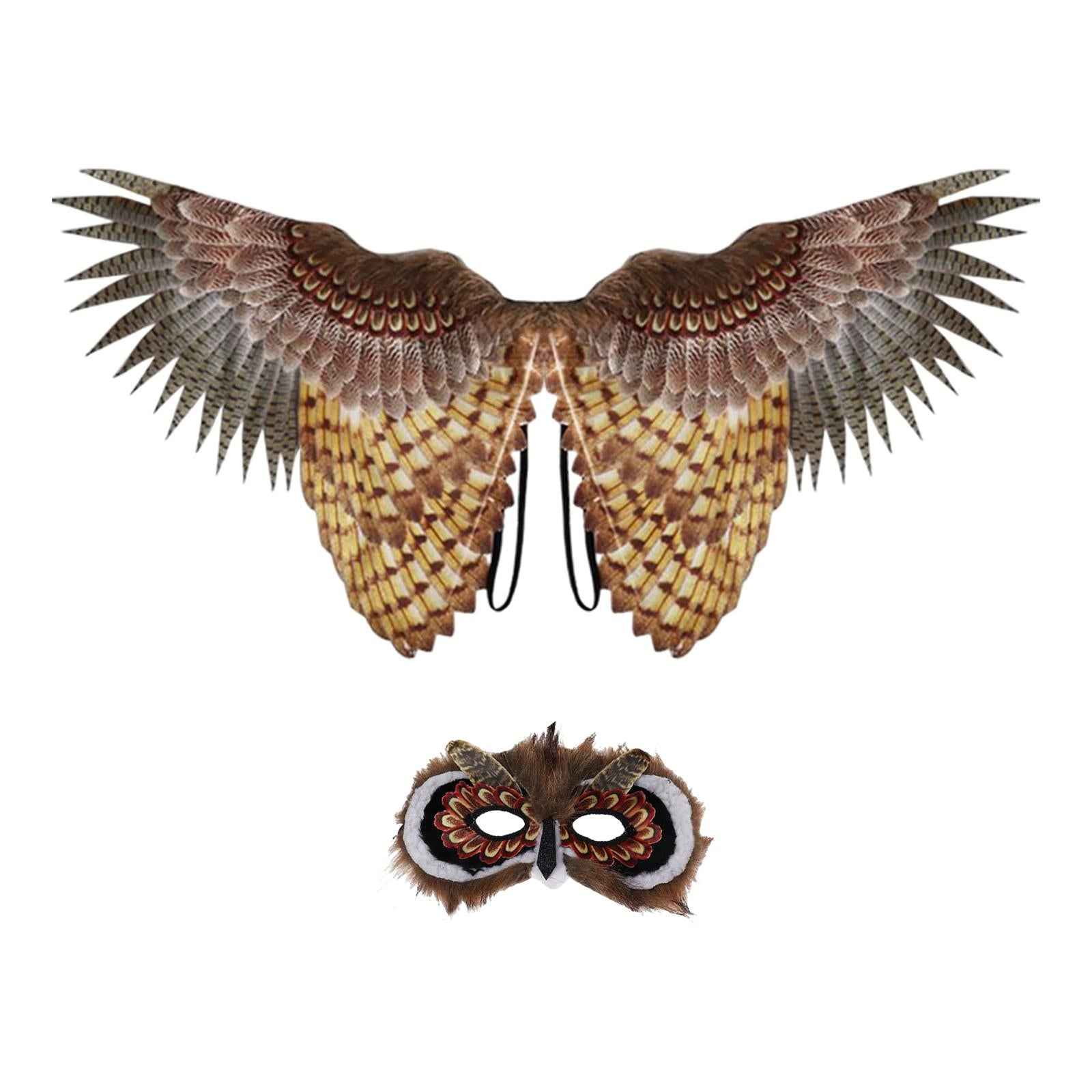 Kids Owl Masks Decorative Face Cover for Halloween Photo Prop Masquerade
