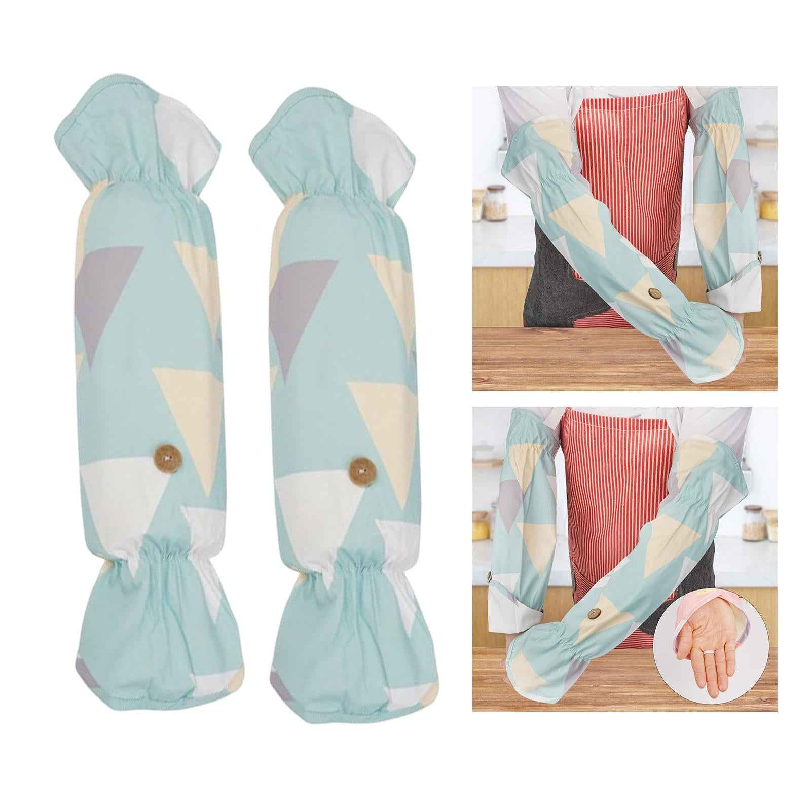 Waterproof Oversleeves Arm Protect Sleeves Covers for Men Women Cooking Blue
