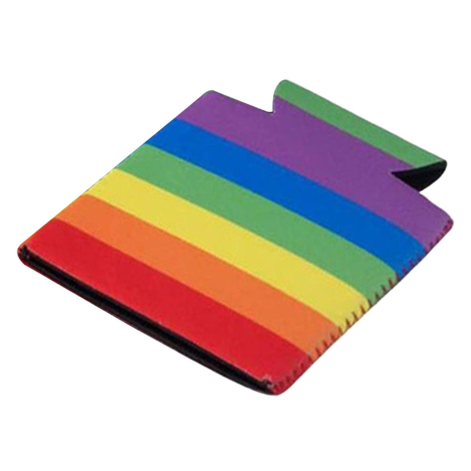 3xRainbow Can Cooler Sleeve Drink Cup Holder Bottle for Party Sporting Event