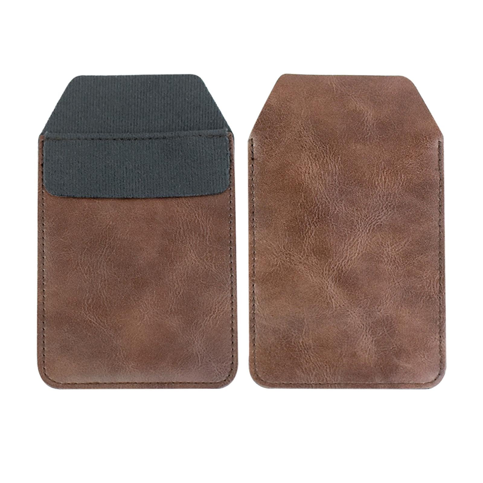 3xPocket Protector Leak Thick PU Leather for Shirts Pants Lab Coats Coffee