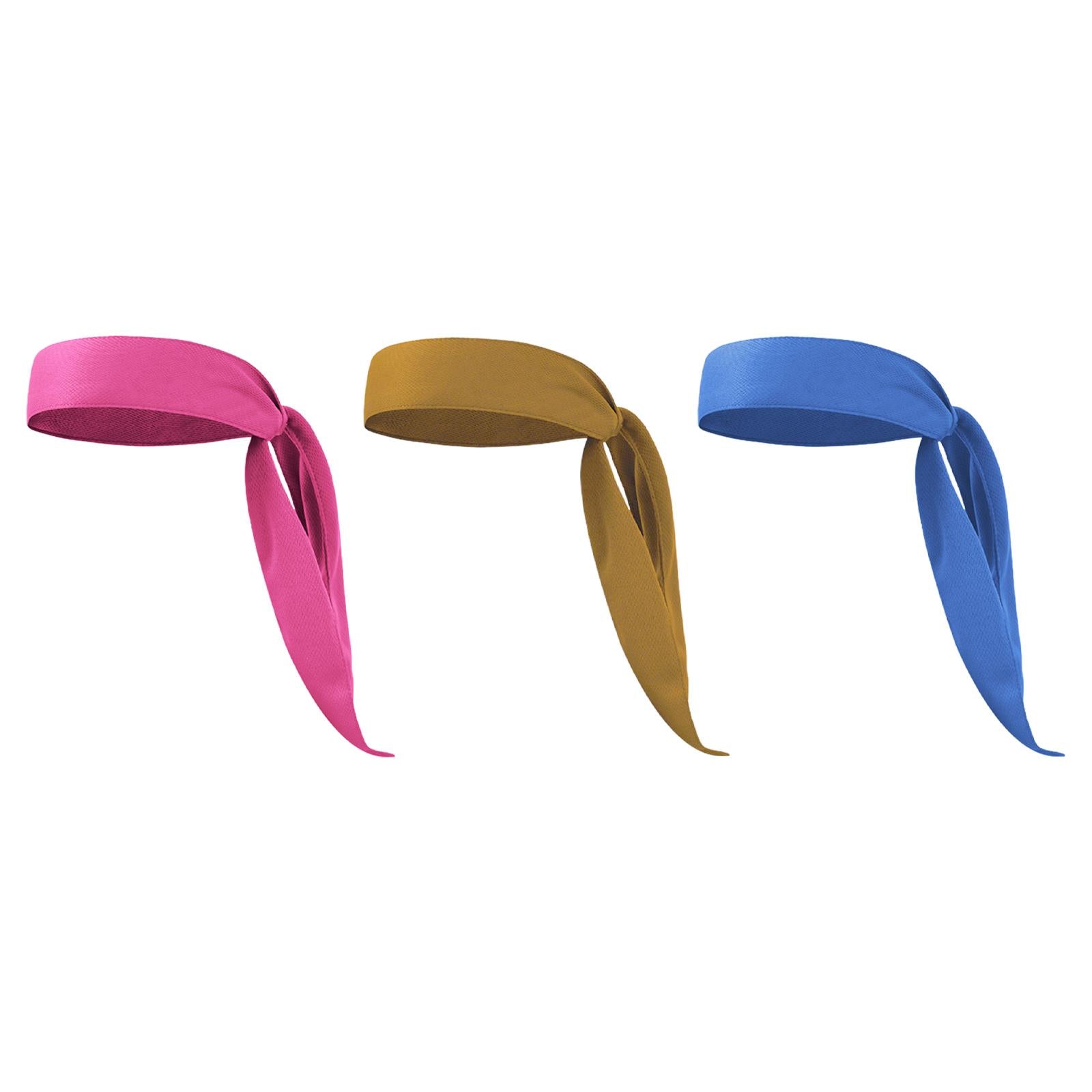 4xOutdoor Sports Headband Hair Head Band Sweatband for Pirate Working Out Rose Red