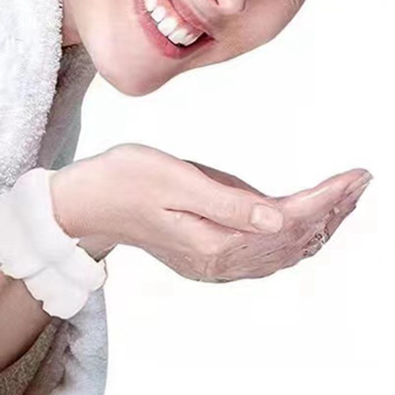 4x2Pcs Face Washing Wristbands Microfiber Wrist Towels Band for Female Girls Beige