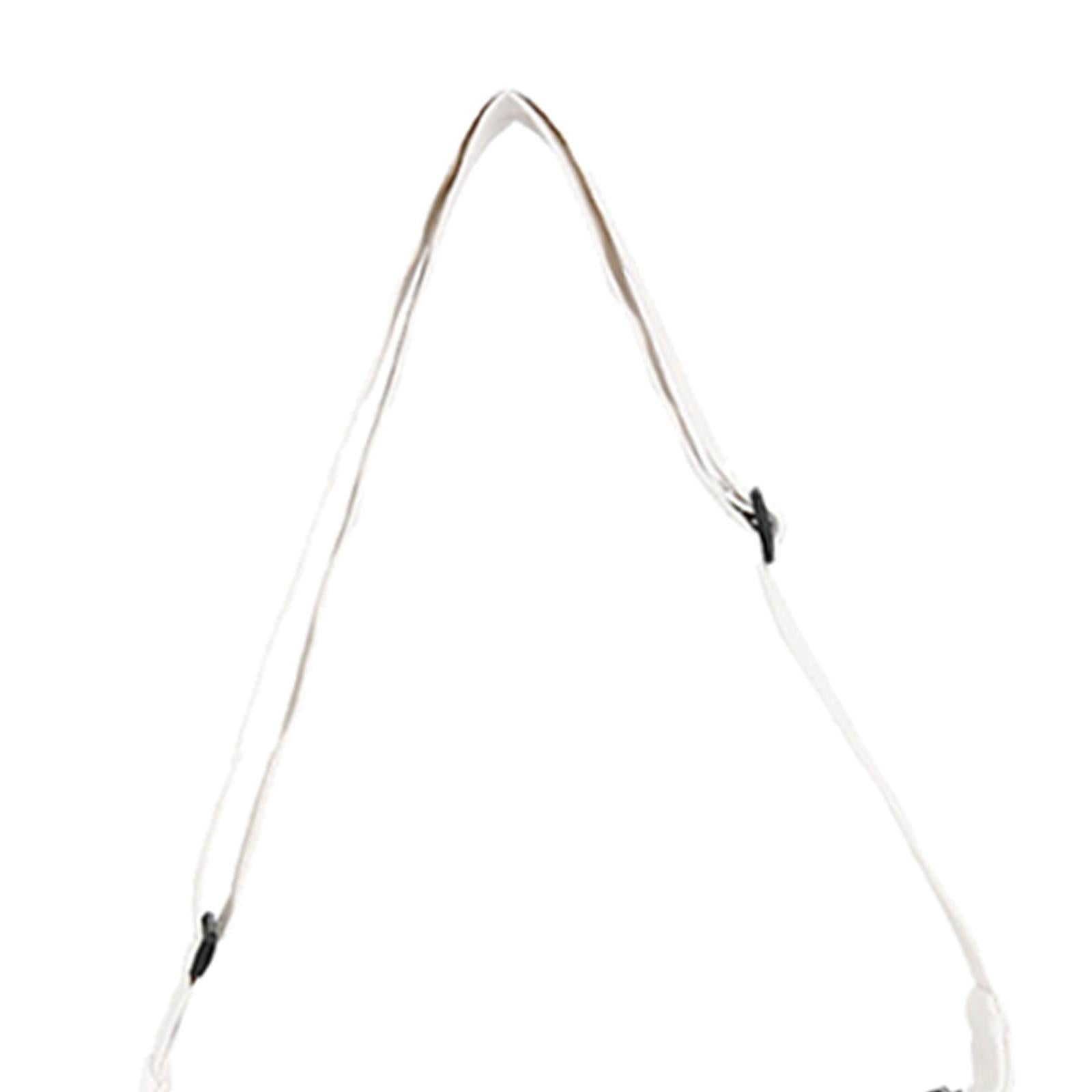 Women Crossbody Bags Underarm Bags Satchels Canvas Shoulder Bag for Sports White