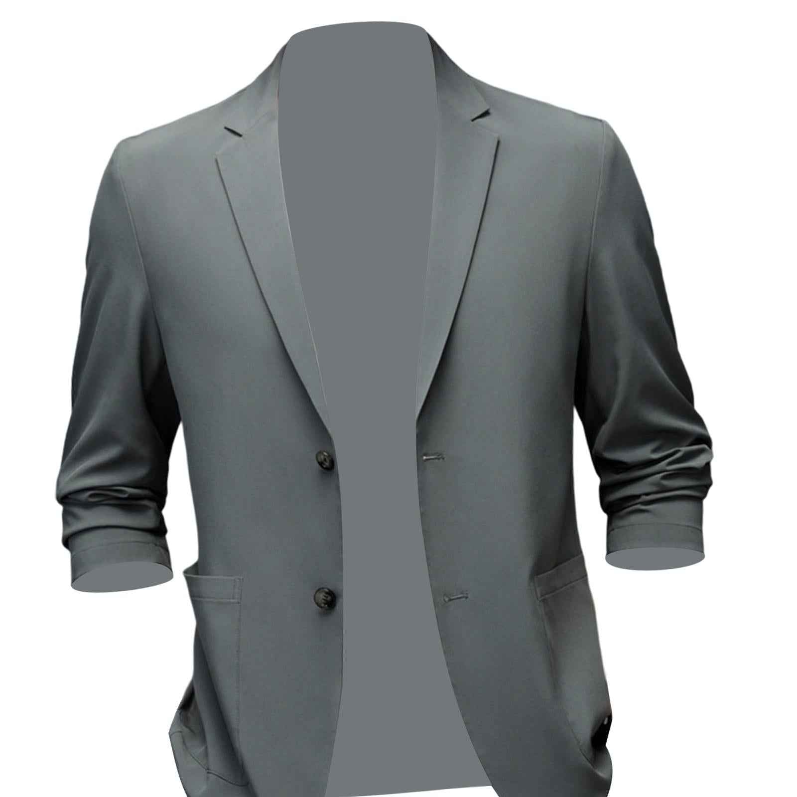 Suit Jacket Men Mens Sport Coats and Blazers Suit for Party Office Festivals Gray Green Color L