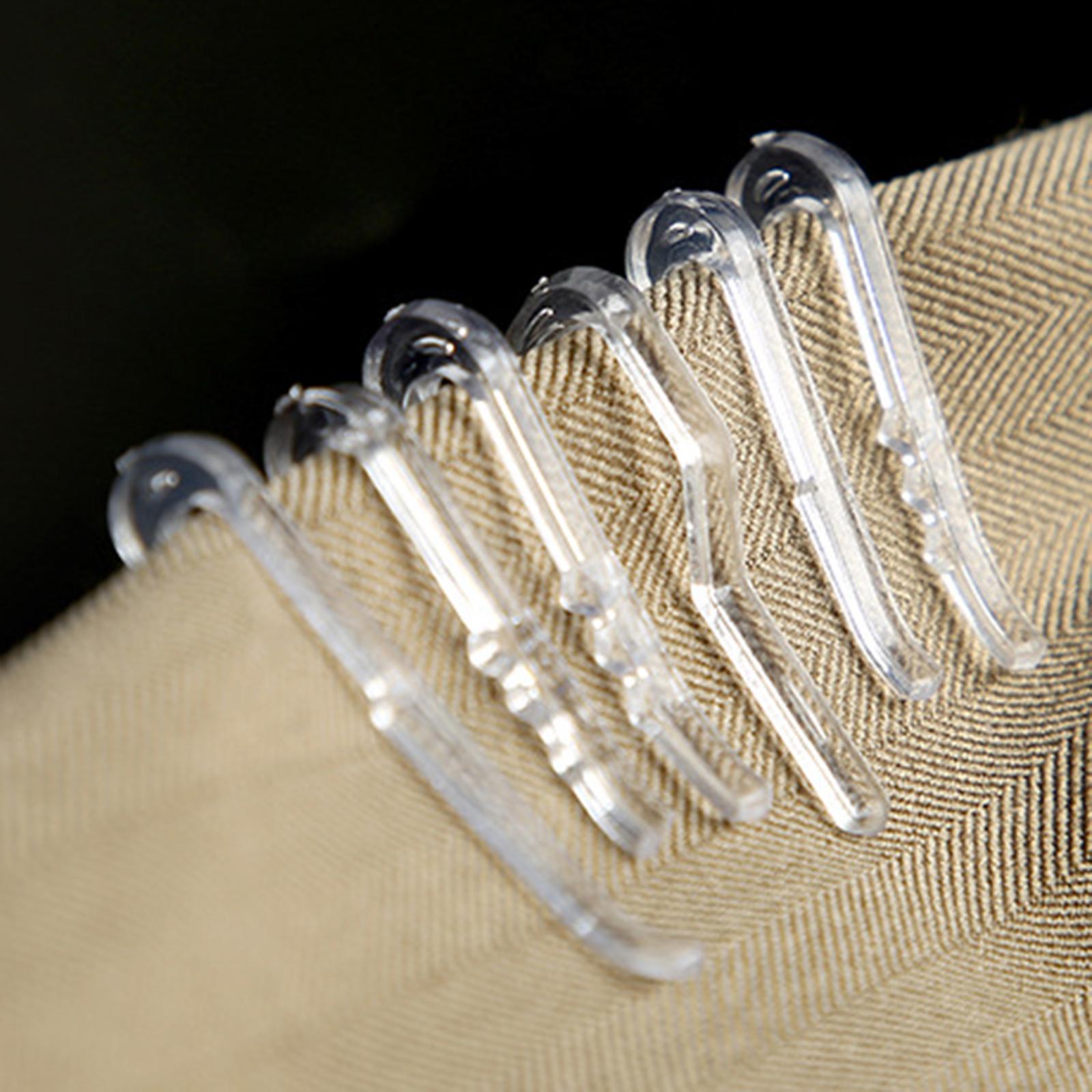 4x200Pcs Shirt Clips Sock Skirts Cloth Clip Transparent Plastic Alligator Clip Nine Word Clip 38mm