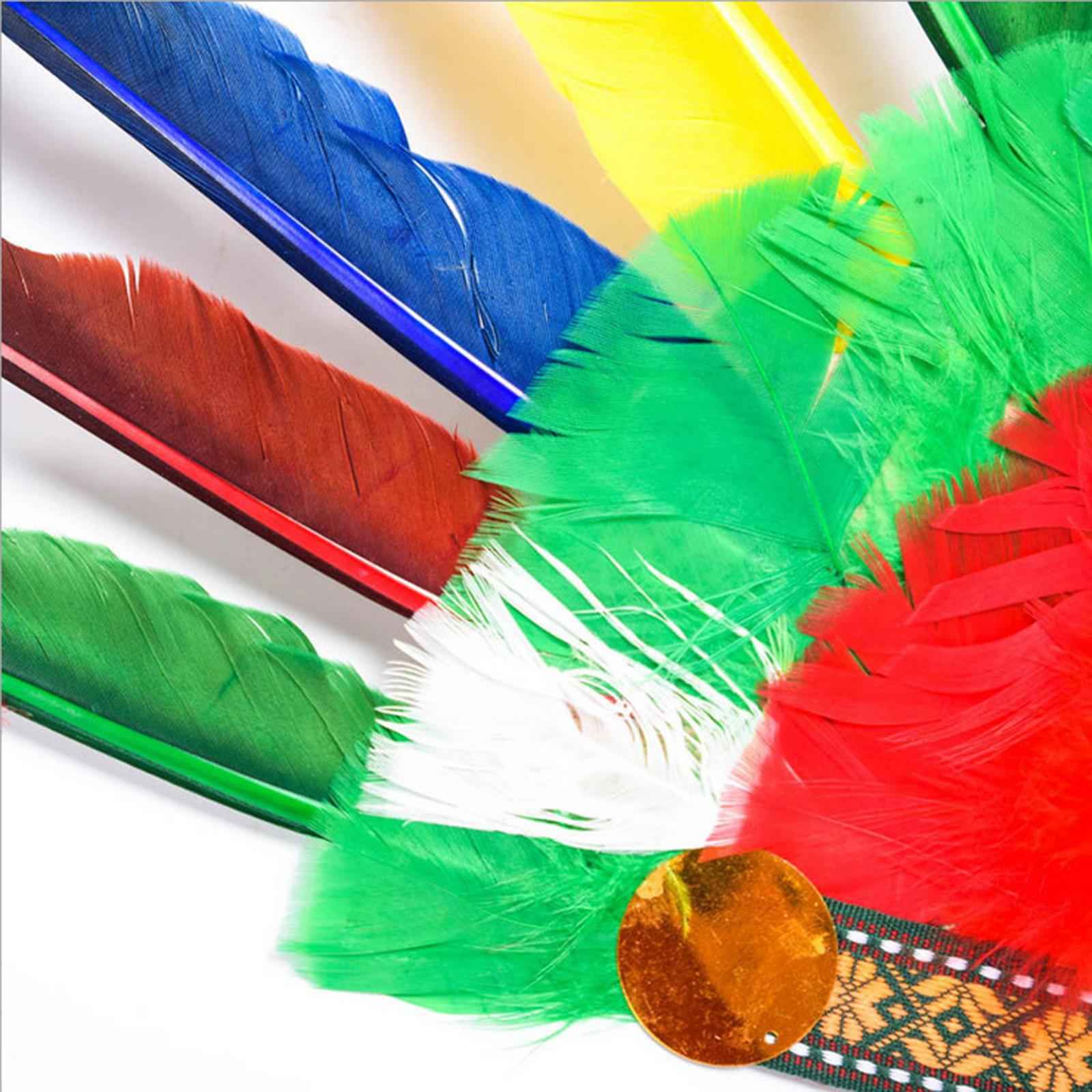 Feather Headdress Indian Hat Headwear for Performance Party Carnival Costume Style E