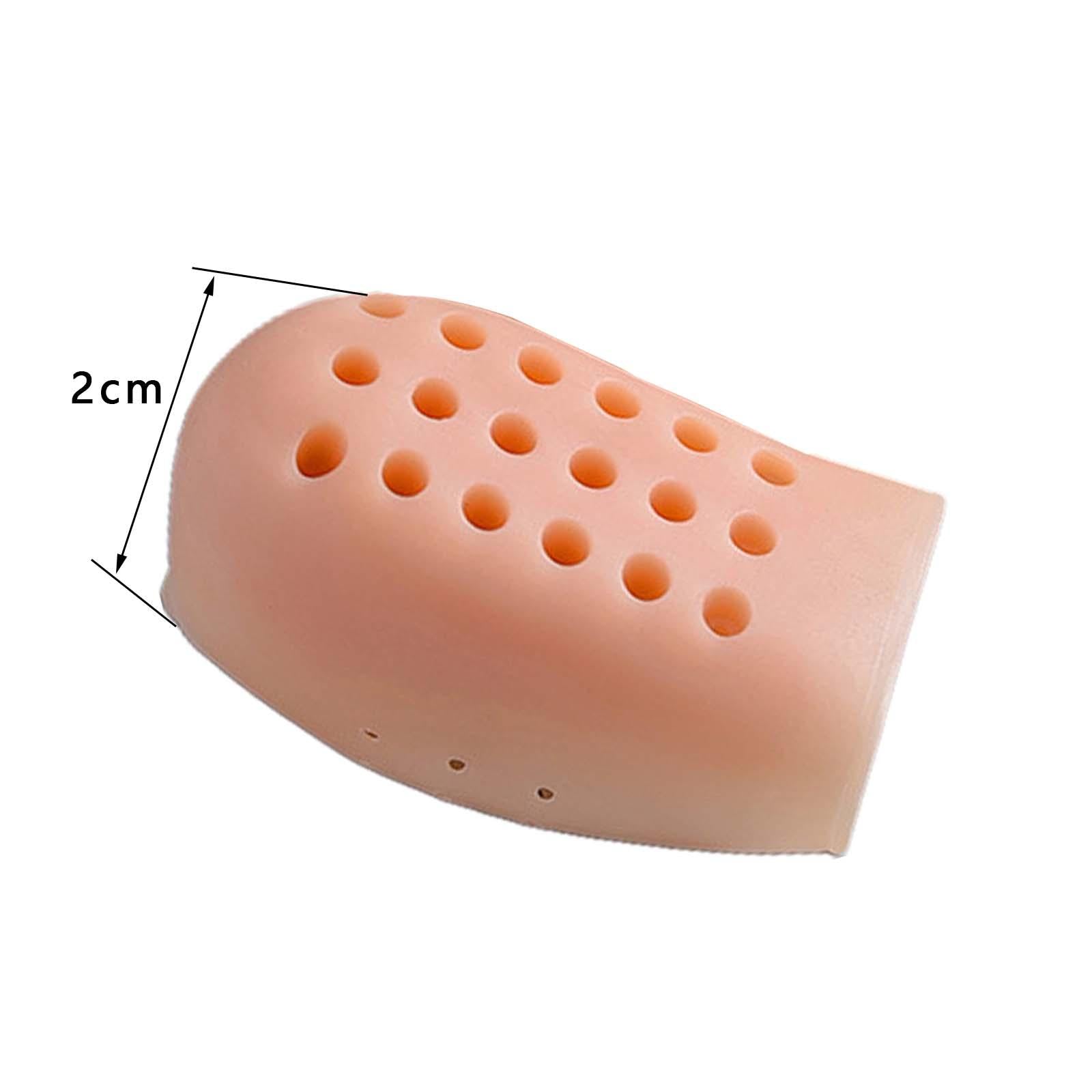 4x2x Height Increase Gel Sleeves Soft Silicone Heel Socks for Sneakers Dancing 2.0CM