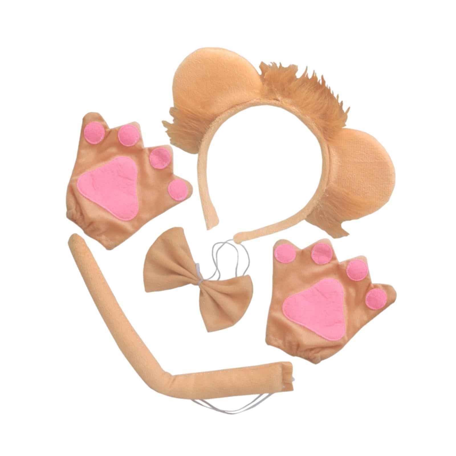 Lion Tail Ears Costume Set Cosplay for Masquerade Stage Performance Birthday