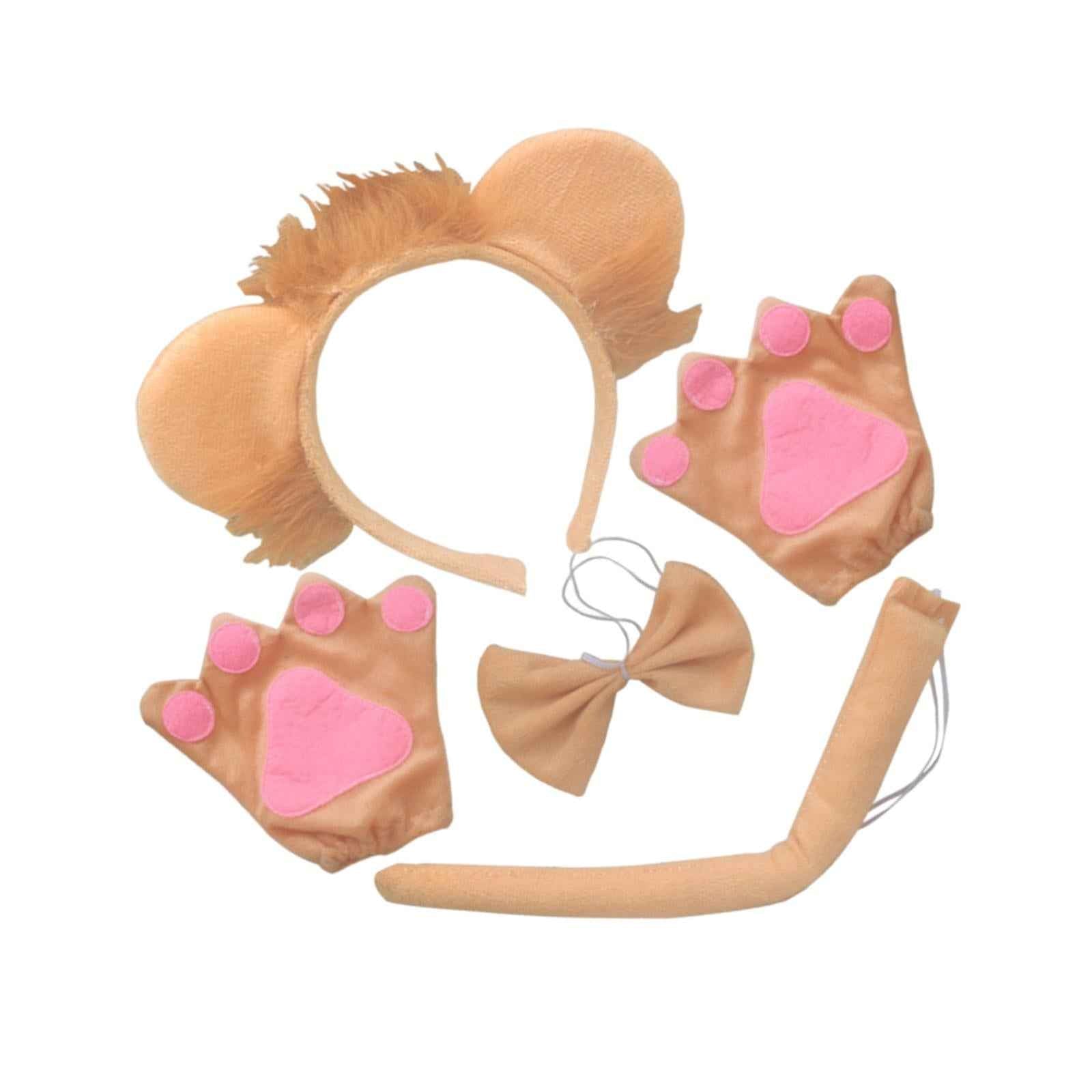 Lion Tail Ears Costume Set Cosplay for Masquerade Stage Performance Birthday