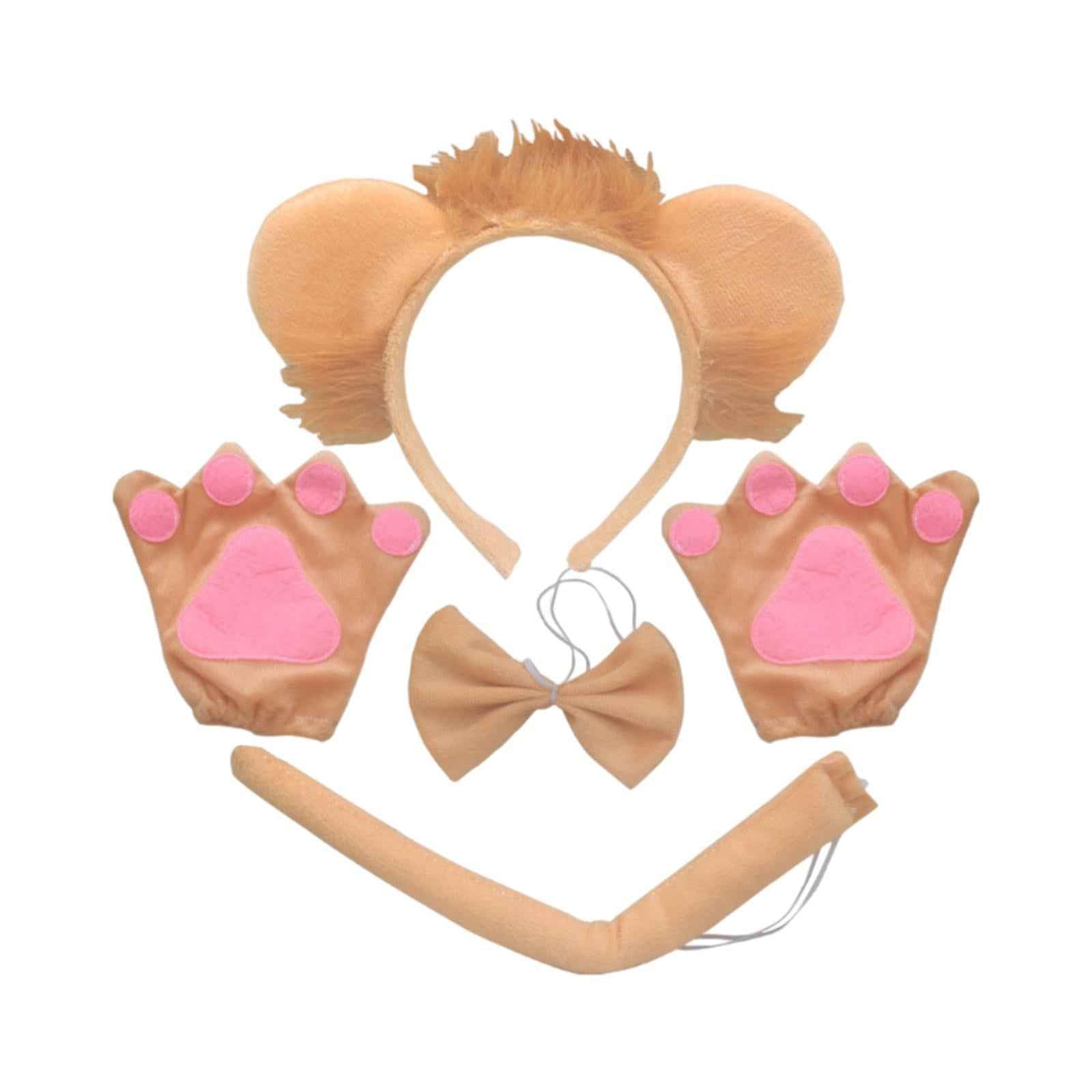 Lion Tail Ears Costume Set Cosplay for Masquerade Stage Performance Birthday