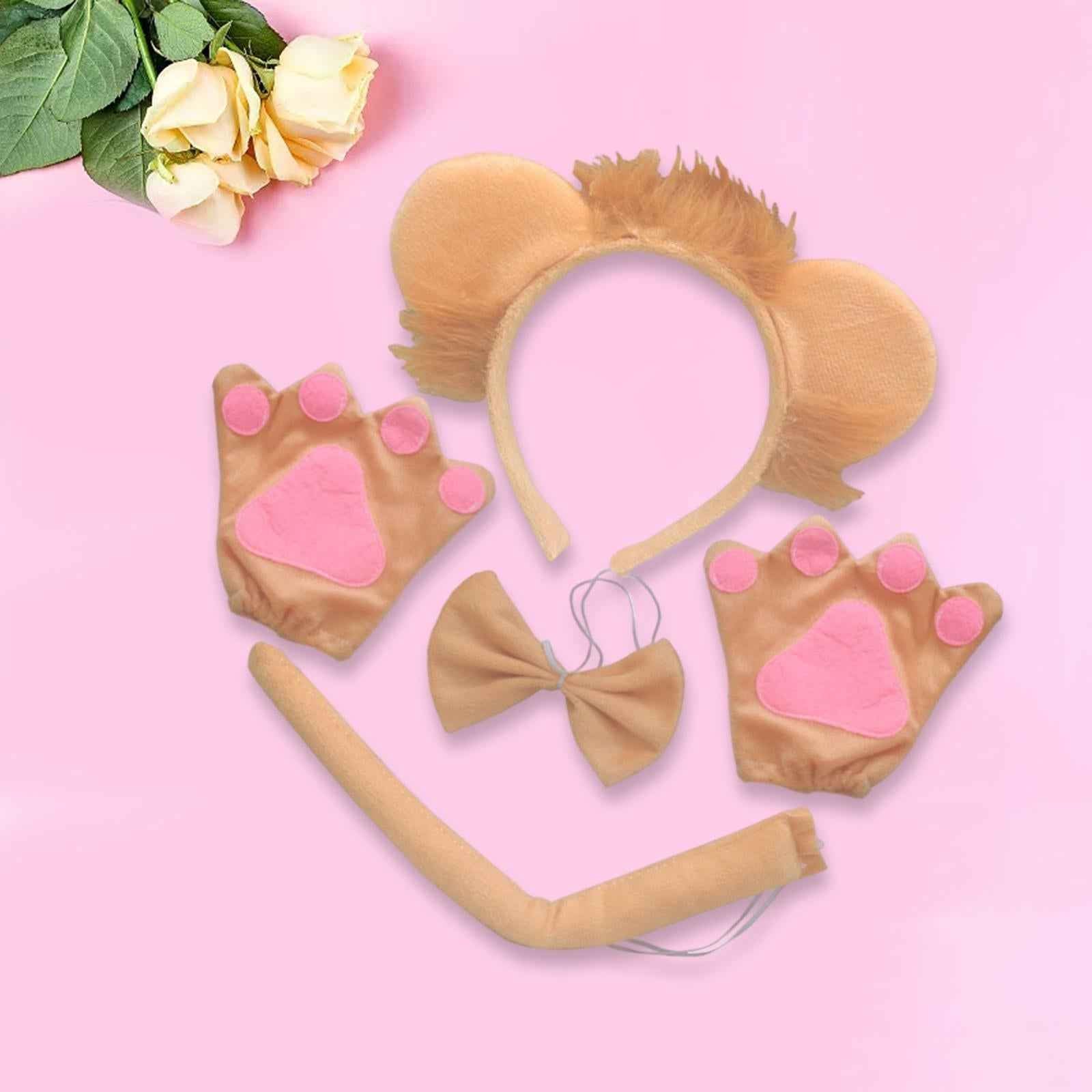 Lion Tail Ears Costume Set Cosplay for Masquerade Stage Performance Birthday
