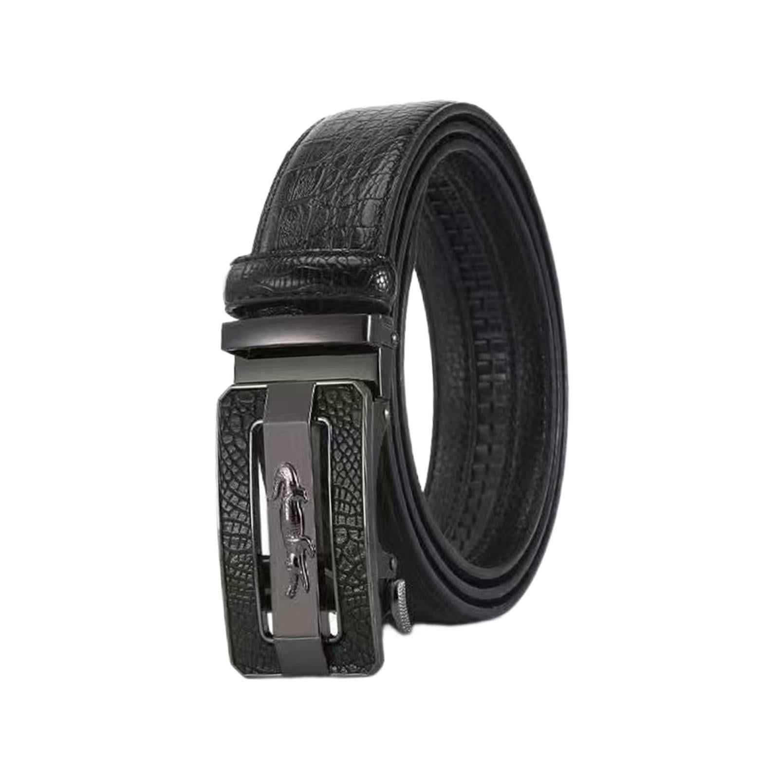 Men's Belt Metal Buckle Work Belt for Shirt Wedding Anniversary Gift